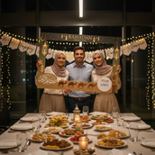 🌙 Ramadan Kareem Custom Selfie Frame Foam Board | 120 × 80 cm | Iftar & Corporate Event Photo Booth | Yalla Printing UAE