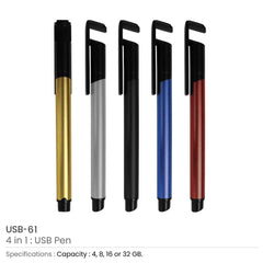 4 In 1 Multi-functional Pen USB | Logo Branding Corporate Gift | UAE Delivery | Yalla Printing UAE