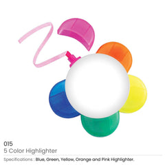 Custom Printed 5 Colors Highlighter | Exhibitions, Conferences, Corporate Events | Yalla Printing UAE