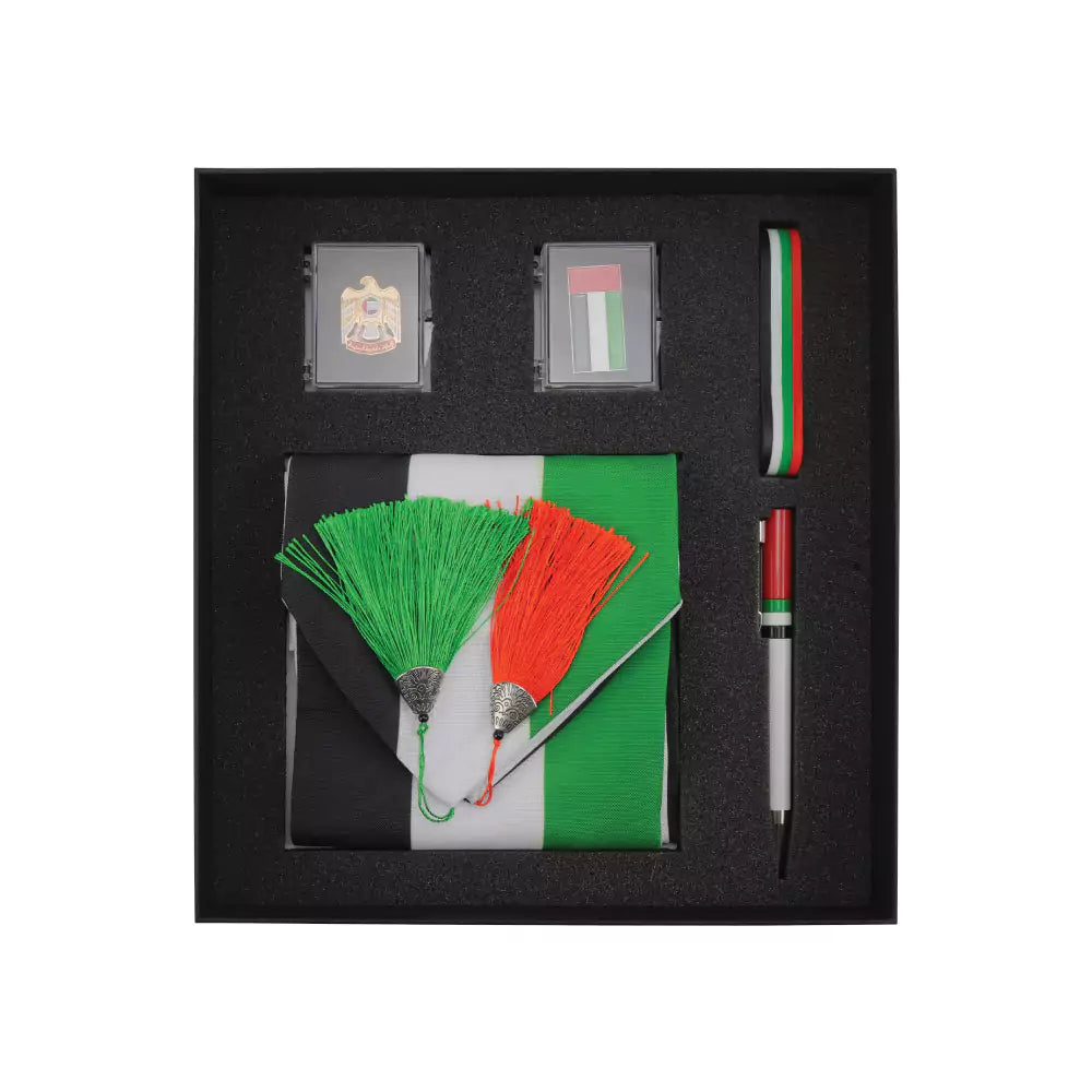 Custom Printed 53Rd National Day Gift Sets In Cardboard Box Gs - UAE - 01 - Cardboard / Corrugated Board | Premium Signage & Display Printing | Free Design Support | Yalla Printing UAE
