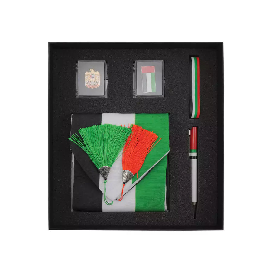 Custom Printed 53Rd National Day Gift Sets In Cardboard Box Gs - UAE - 01 - Cardboard / Corrugated Board | Exhibitions, Conferences, Corporate Events | Yalla Printing UAE
