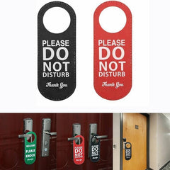 Custom Door Hanger Sign – Double-Sided, 350 GSM, Matt Lamination, 4-Color Print | 22.8 x 8 cm - Yalla Printing