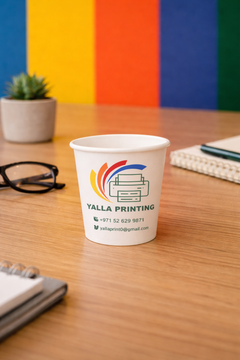 Double Wall Paper Cup Printing – 4oz, 6.5oz & 8oz Branded Hot Cups | Free Design & UAE Delivery – Yalla Printing