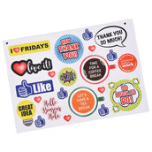 ورقة ملصقات A5 مع قطع القوالب - ملصقات قابلة للتخصيص (طباعة رقمية)