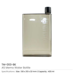 Custom Printed A5 Memo Water Bottles | Logo Branding Corporate Gift | UAE Delivery | Yalla Printing UAE