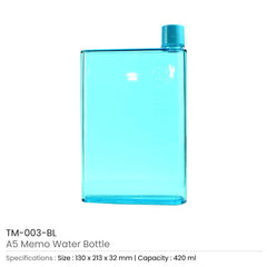 Custom Printed A5 Memo Water Bottles | Logo Branding Corporate Gift | UAE Delivery | Yalla Printing UAE