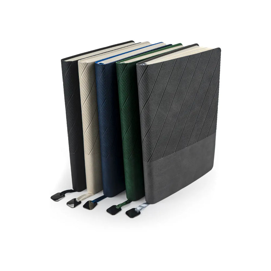 Notebooks & Diaries – Soft PU Cover Notebooks in A5 Size with Metal Plate Bookmark | Corporate Gifts & Promotions – Yalla Printing UAE