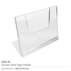 Custom Printed Acrylic Desk Sign Holders | Logo Branding Corporate Gift | UAE Delivery | Yalla Printing UAE