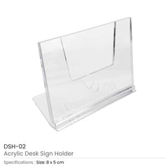 Custom Printed Acrylic Desk Sign Holders | Logo Branding Corporate Gift | UAE Delivery | Yalla Printing UAE