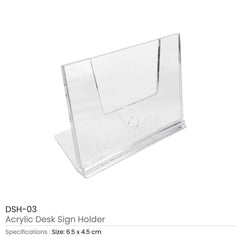 Custom Printed Acrylic Desk Sign Holders | Logo Branding Corporate Gift | UAE Delivery | Yalla Printing UAE