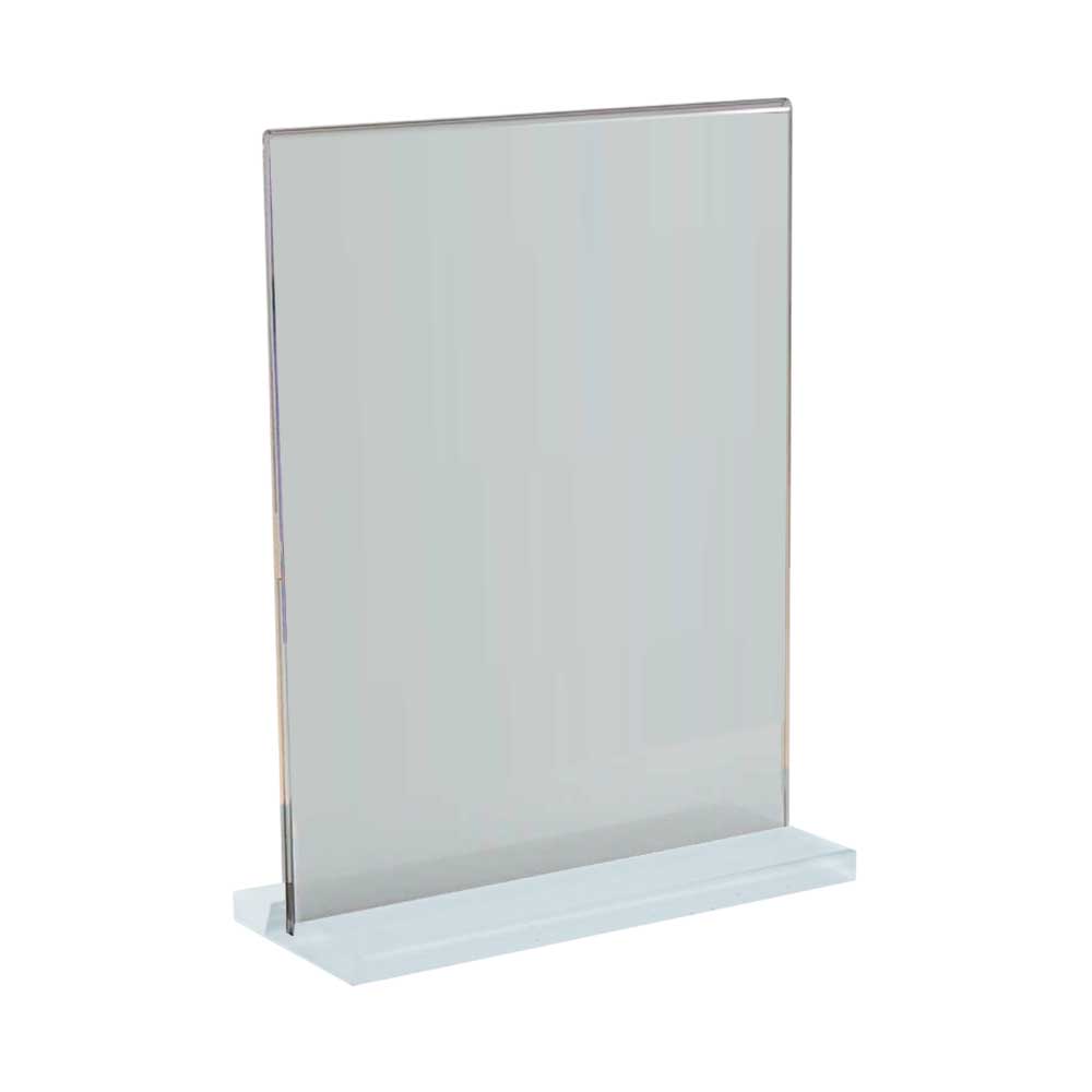 Custom Printed Acrylic Desk Sign Holders In Transparent 8 X 21 CM | Logo Branding Corporate Gift | UAE Delivery | Yalla Printing UAE
