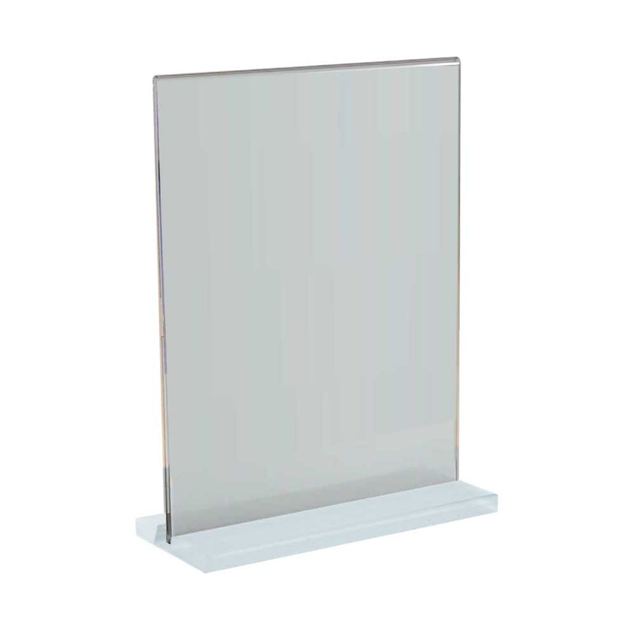 Custom Printed Acrylic Desk Sign Holders In Transparent 8 X 21 CM | Logo Branding Corporate Gift | UAE Delivery | Yalla Printing UAE