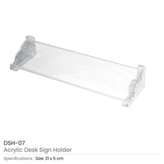 Custom Printed Acrylic Desk Sign Holders 21 X 5 CM | Logo Branding Corporate Gift | UAE Delivery | Yalla Printing UAE