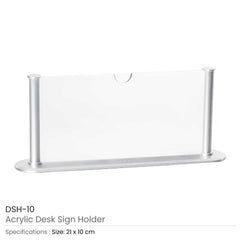 Custom Printed Acrylic Desk Sign Holder | Logo Branding Corporate Gift | UAE Delivery | Yalla Printing UAE