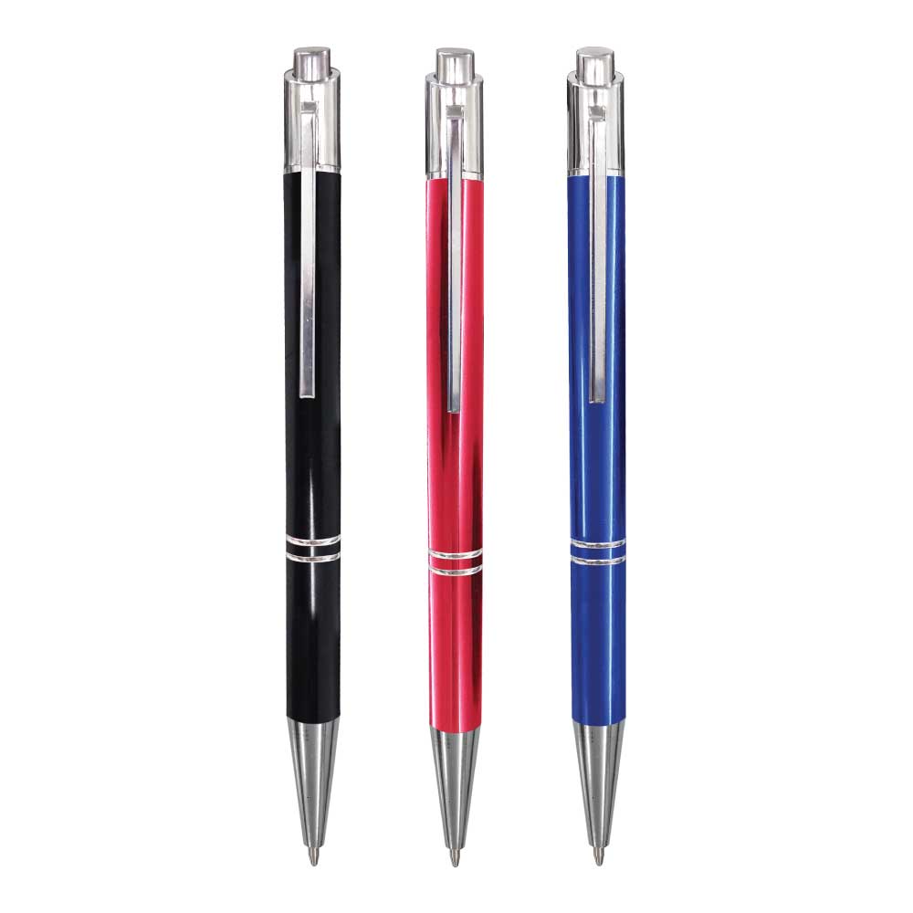 Custom Printed Aluminum Ball Pens | Logo Branding Corporate Gift | UAE Delivery | Yalla Printing UAE