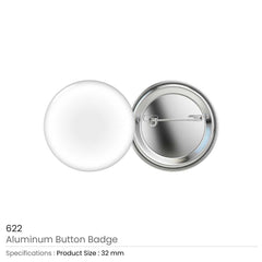 Custom Printed Aluminum Button Badges | Corporate Award & Recognition Gift | UAE Delivery | Yalla Printing UAE
