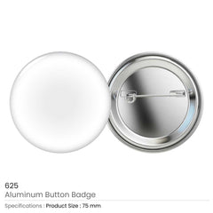 Custom Printed Aluminum Button Badges | Corporate Award & Recognition Gift | UAE Delivery | Yalla Printing UAE