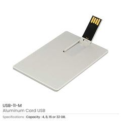 Aluminum Card Size USB | Premium Business Card Printing | Free Design Support | Yalla Printing UAE