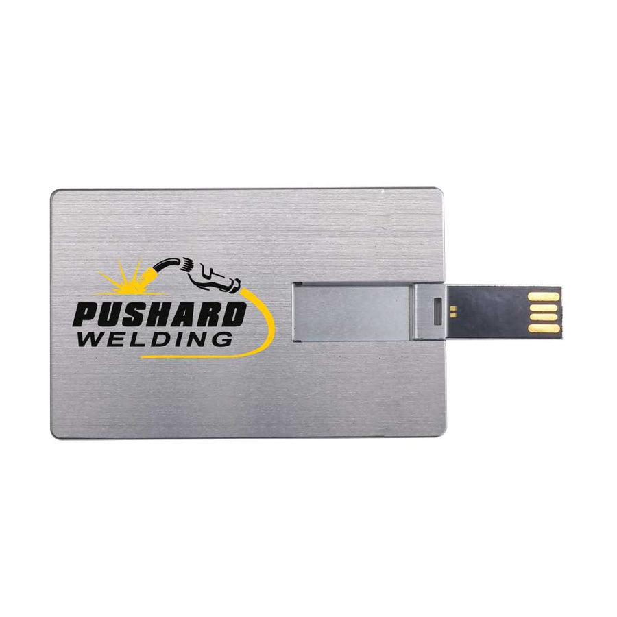 Aluminum Card Size USB | Logo Branding Flash Drive – Yalla Printing UAE