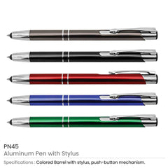 Custom Printed Aluminum Pens With Stylus | Exhibitions, Conferences, Corporate Events | Yalla Printing UAE