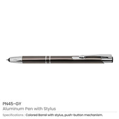 Custom Printed Aluminum Pens With Stylus | Exhibitions, Conferences, Corporate Events | Yalla Printing UAE