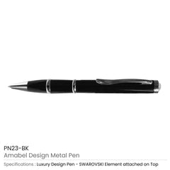 Custom Printed Amabel Design Metal Pens - Stainless Steel | Logo Branding Corporate Gift | UAE Delivery | Yalla Printing UAE