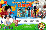 One Piece" Anime Style 1st Birthday Banner - Personalized with Picture and Name - Yalla Printing