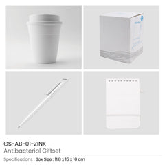 Custom Printed Antibacterial Gift Sets With Cup And Notepad | Logo Branding Corporate Gift | UAE Delivery | Yalla Printing UAE