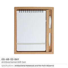 Custom Printed Antibacterial Gift Sets With Notepad And Pen | Logo Branding Corporate Gift | UAE Delivery | Yalla Printing UAE