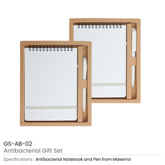 Custom Printed Antibacterial Gift Sets With Notepad And Pen | Logo Branding Corporate Gift | UAE Delivery | Yalla Printing UAE