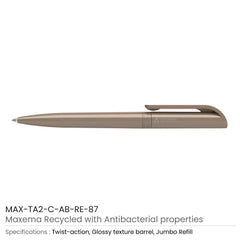Antibacterial Recycled Pen | Logo Printed Business Gift – Yalla Printing UAE