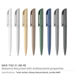 Antibacterial Recycled Pen | Logo Printed Business Gift – Yalla Printing UAE