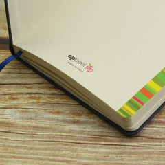 Appeel A5 PU Notebook with Elastic Band, Pen Loop & Bookmark | Logo Branding Corporate Gift | UAE Delivery | Yalla Printing UAE