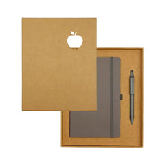 Custom Printed Appeel A5 Notebook And Maxema Dot Recycled Pen Italian Gift Sets | Logo Branding Corporate Gift | UAE Delivery | Yalla Printing UAE