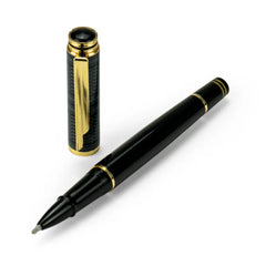 Arabic Traditional Bisht Design Metal Pens , Glossy Black with Gold Outline | Custom Packaging Printing | Free Design Support | Yalla Printing UAE