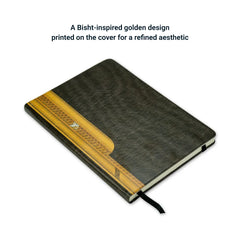 Arabic Bisht Style Notebooks — A5 Hard Cover With Elastic Band, Bookmark & Pen Holder | Logo Branding Corporate Gift | UAE Delivery | Yalla Printing UAE