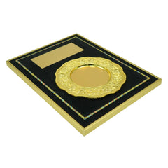 Aluminum Award Plaque A3 Size with Stand & Gold Plate in Presentation Box | Restaurant & Takeaway Branding – Yalla Printing UAE