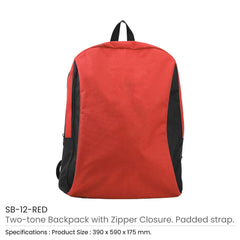 Custom Printed Two - Toned Backpacks 600D Polyester Material - Premium Polyester Fabric | Premium Signage & Display Printing | Free Design Support | Yalla Printing UAE