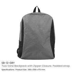 Custom Printed Two - Toned Backpacks 600D Polyester Material - Premium Polyester Fabric | Premium Signage & Display Printing | Free Design Support | Yalla Printing UAE