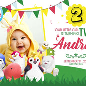 Personalized  Badanamu Characters Birthday Banner - Yalla Printing