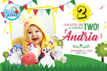 Personalized  Badanamu Characters Birthday Banner