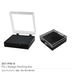 Custom Printed Pin Badge Packaging Box | Exhibitions, Conferences, Corporate Events | Yalla Printing UAE