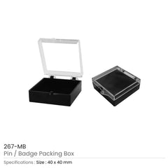 Custom Printed Pin Badge Packaging Box | Exhibitions, Conferences, Corporate Events | Yalla Printing UAE