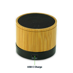 Custom Printed Bamboo Bluetooth Speakers V4.2 - Bamboo | Logo Branding Corporate Gift | UAE Delivery | Yalla Printing UAE