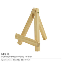 Custom Printed Bamboo Easel Phone Holder - Bamboo | Exhibitions, Conferences, Corporate Events | Yalla Printing UAE