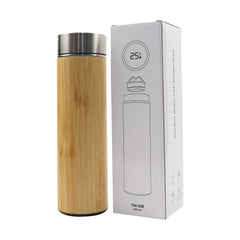 Bamboo Flask with Temperature Display – Yalla Printing UAE