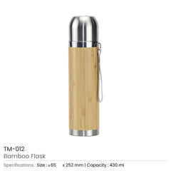 Promotional Bamboo Flask – Yalla Printing UAE