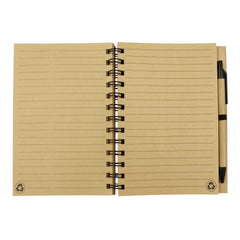 Custom Printed Bamboo Notebook with Pen | Logo Branding Corporate Gift | UAE Delivery | Yalla Printing UAE