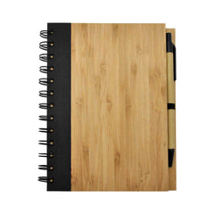 Custom Printed Bamboo Notebook with Pen | Logo Branding Corporate Gift | UAE Delivery | Yalla Printing UAE