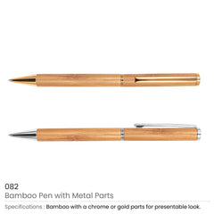 Custom Printed Promotional Bamboo Pens | Exhibitions, Conferences, Corporate Events | Yalla Printing UAE